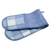 Blue Check Double Oven Glove Checked Kitchen Pot Holder with
