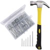 376pcs Hardware Assortment Kit With 2" Nails & 8oz Claw