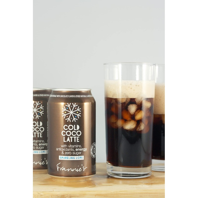 AmishTastes Frannie’s Sparkling Cold Coco Latte, Protected With High-Density Foam,