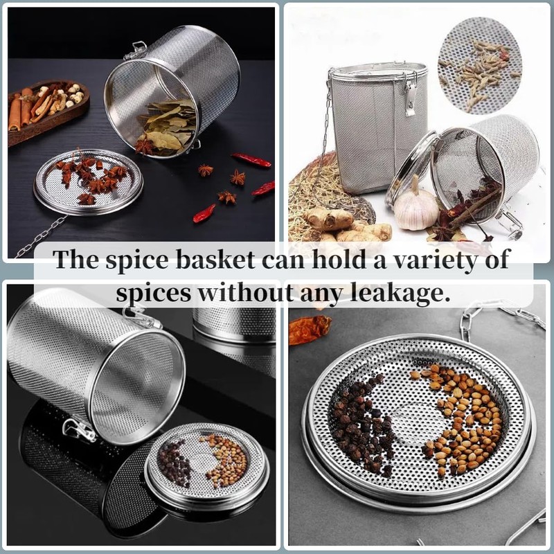 Seasoning Strainer, Stainless Steel Spice Filter, Cooking Spice Filter, Mesh