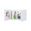 Deknudt Frames A66DC1-8PH-13.0X13.0 leporello, white leather, 8 pictures