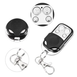 Akozon Mando a distancia, 4 piezas, 4 botones, clonación universal, inalámbrico, mando a distancia, 433 mhz para coche, garaje, puerta, puerta, tragaluz