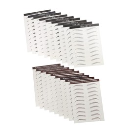 FRCOLOR 18pcs Eyebrow Stickers for Natural Look Reusable Fake Eyebrow Transfers Mixed Colors Easy Application for Men Women