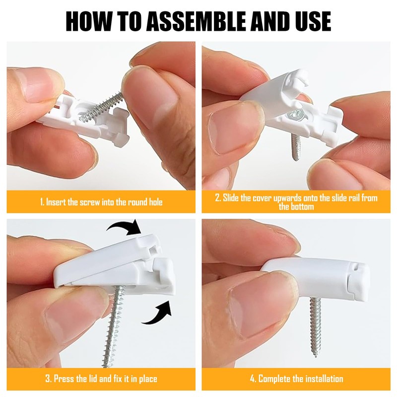 SUPRROW 6Kit 12 Stück Plissee Ersatzteile klemmträger