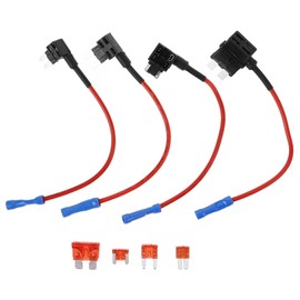 GRIRIW 1 Set Fuse Tap Kit for Automotive Mini Low Profile Circuit Add a Circuit Fuse Taps Easy Installation Compact Design for Car Truck Boat Use