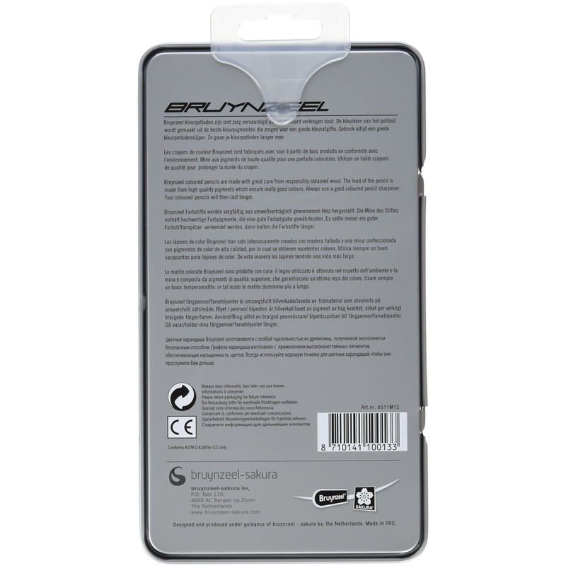 Bruynzeel Color PENL 12/PKG, Multicolour, One Size