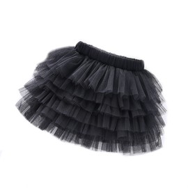 Tutu Skirts for Girls - Dance Costumes Pink Tutu Ballet Skirt, White Tutu Dance Skirt, Ballet Tutu, red Tutu Fluffy Skirt Ballet Outfit Girls Party Dress, Tutu Skirts, Ballet Clothing (Black, 120)