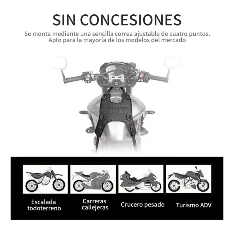Chaleco Tanque De Motocicleta Con Varios Accesorios