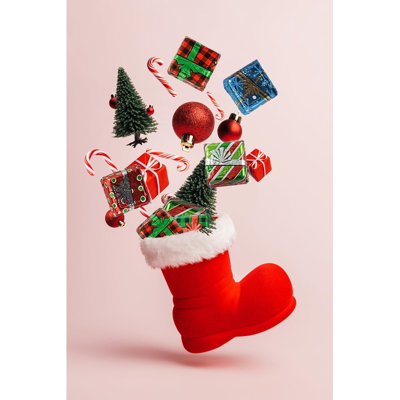 Fruidles Rich Christmas Chocolate Presents Squares Design, Smooth & Creamy