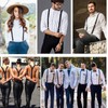 VPbao Y-type Suspenders, Unisex, Wide Type with Stability, Men's, Women's,