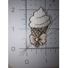 Lil’ Ice Cream Cone Soft Serve Iron on Patch Embellishment