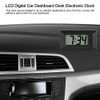 Raguso LCD Digital Table Car Dashboard Desk Electronic Clock Easy-to-read