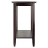 Winsome Genoa Rectangular Transitional Solid Wood Console Table in Dark