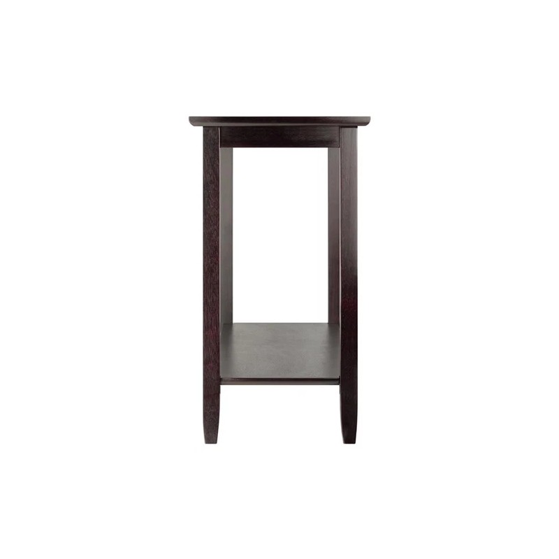 Winsome Genoa Rectangular Transitional Solid Wood Console Table in Dark