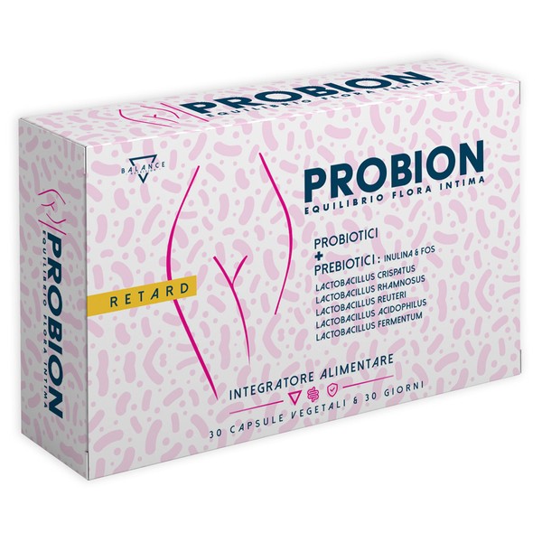 Probion® | Women's Probiotics | Balance of Intimate Flora | 20 Billion CFU/Day | Probiotics and Prebiotics Together with: Lactobacillus Rhamnosus, Reuteri, Crispatus, Fermentum | 30 Capsules