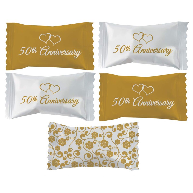 50th Anniversary Buttermints, Mint Candies, After Dinner Mints, Butter Mint