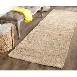 Safavieh Natural Fiber Collection NF459A Handmade Premium Jute Runner, 2'6" x 8' , Natural