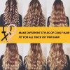 Dokpav 2 Curly Ondas En Cabello Rizos Sin Calor Tubo