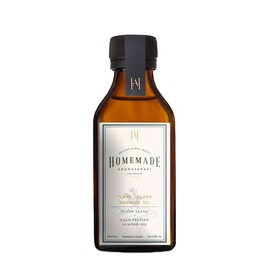 Homemade Aromaterapi | Massage Oil – with Ylang Ylang, Patchouli, Almond & Orange Peel Oils | Hydrating & Soothing Massage Oil for Relaxation & Self-Care | 3.38 FL Oz