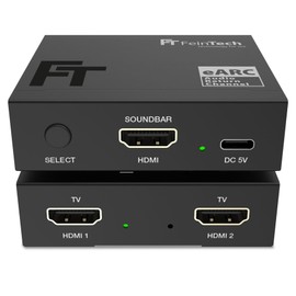 FeinTech AX420 HDMI eARC Switch 2 TV x 1 Soundbar - Use Your Soundbar on 2 Displays