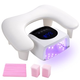 Arm Rest for Nails Tech Professional Manicure Hand Rest Pillow U-Shaped Soft PU Leather Detachable Manicure Hand Rest for Nails Toenails and Acrylic Nails Tech White