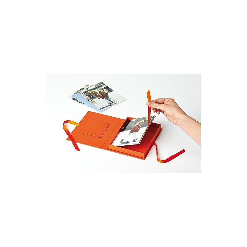walther Design Storage Boxes Red with Cover Cut-Out, Fun FB-112-R