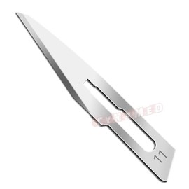 100 Sterile #11# 10 Surgical Blades w/Free # 3 Scalpel Knife Handle Medical Dental CYNAMED