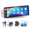 Single Din Car Stereo with Apple Carplay Android Auto,6.9 Inch
