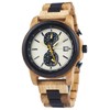 2win Wooden Watch for Men Luxury Chronograph Military Quartz Wrist