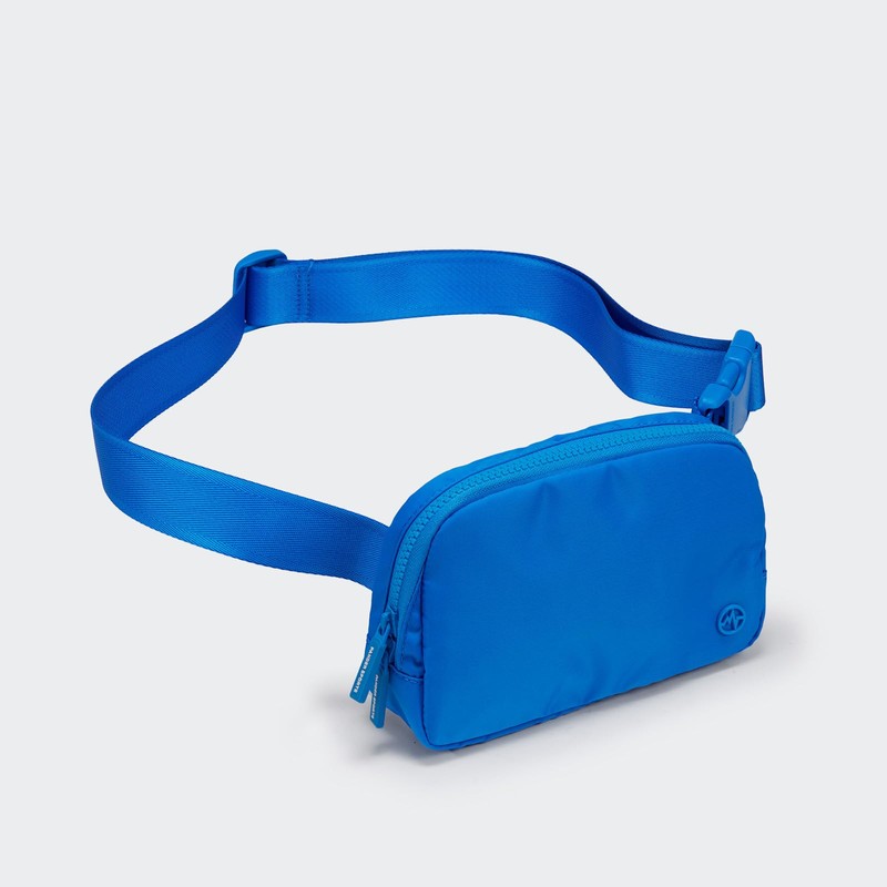 Pander Double Zipper Fanny Pack Nylon Everywhere Belt Bag, Fashion