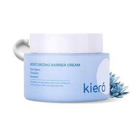 KIERO - Crema Hidratante Facial con Ceramidas, Agave Azul y Escualano - Hidratante Facial Coreana para Piel Grasa, Mixta y Seca - Crema Humectante, Barrera Cutánea, Vegana 50 g