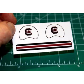 South Carolina Gamecocks *DIECUT DECALS ONLY* Mini Football Gumball Helmets OPI