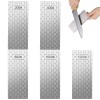 iBrookAuction 5Pcs Diamond Sharpening Stone Set Honeycomb Surface Whetstone 200-1200