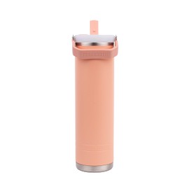 Mammoth Ascent Coral 20 oz Tumbler, Insulated water bottle with 2-in-1 flip straw lid and top handle