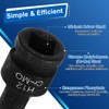 HARFINGTON 1/2" Drive Impact Hex Bit Socket 12mm Metric CR-MO