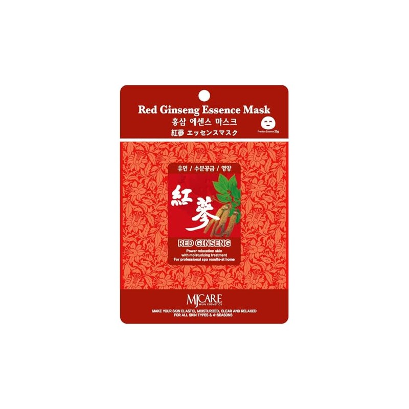 MJCARE Essence Masks Red Ginseng Set of 10