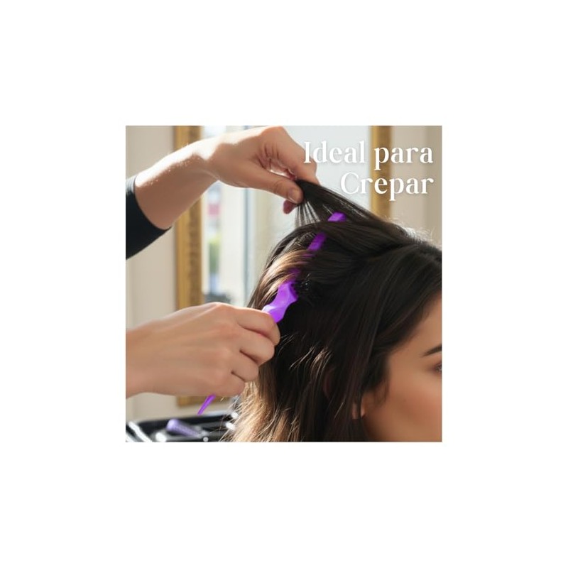 Set 3 Peines Para Teñir Cabello Peinado, Punta de Rata,