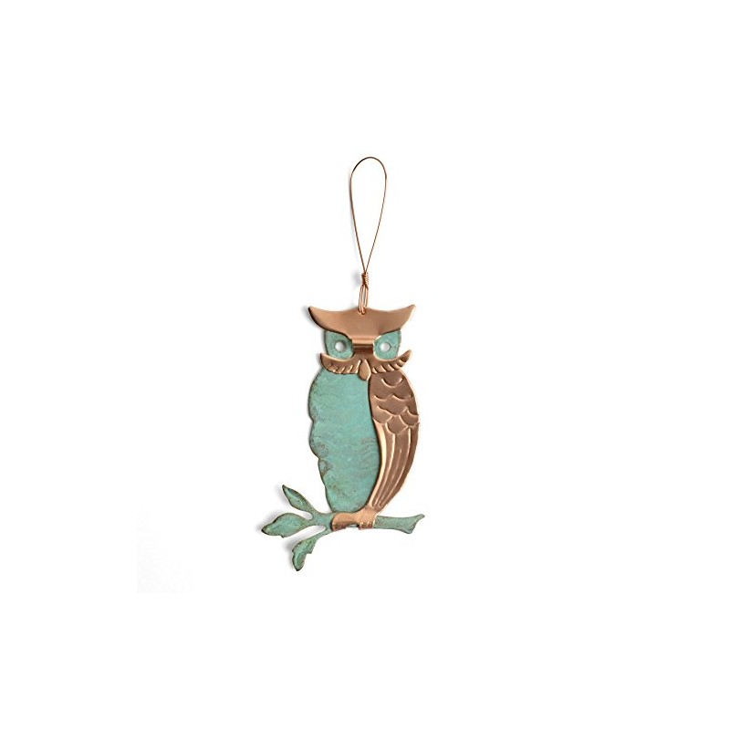 Dos Damas Designs Owl Copper Ornament