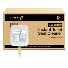 EZbrnd Eversoft Toilet Seat Cover Spray Cleaner Refill Cartridge, 500ml (16.9 oz) x 6 pk, ESO-008NLP