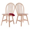 Winsome Windsor 2-Piece Chair Set, Solid Wood, Natural Finish