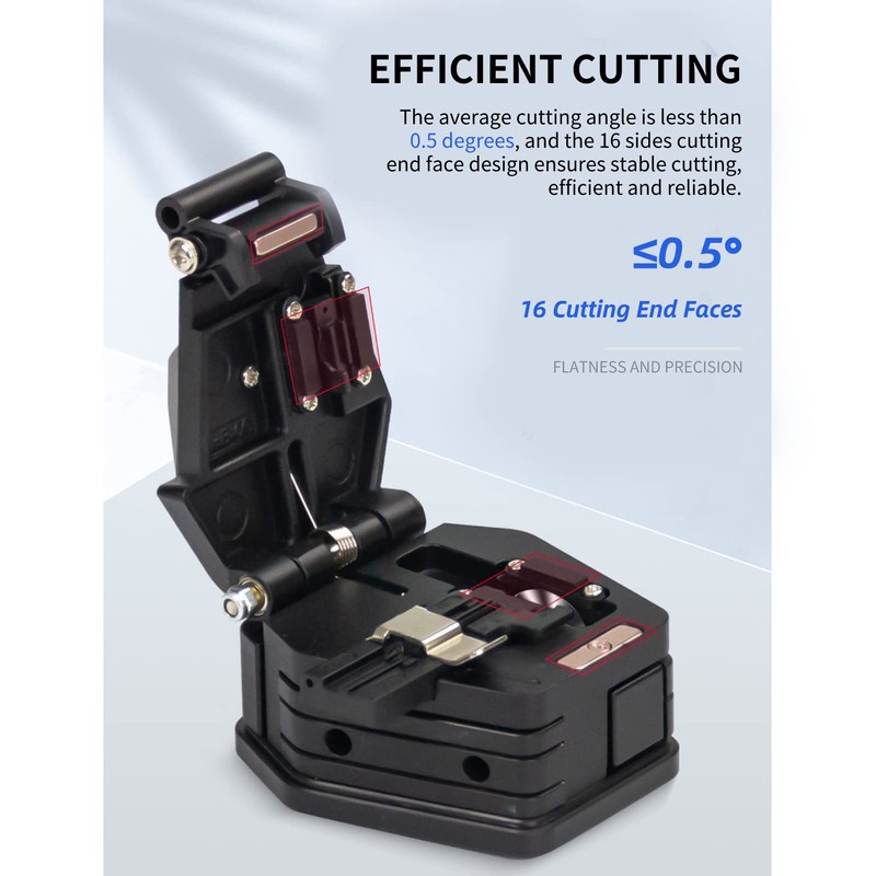 Fiber Cleaver, 6C Cable Cutting Fibre Optic Cleaver Tools 16