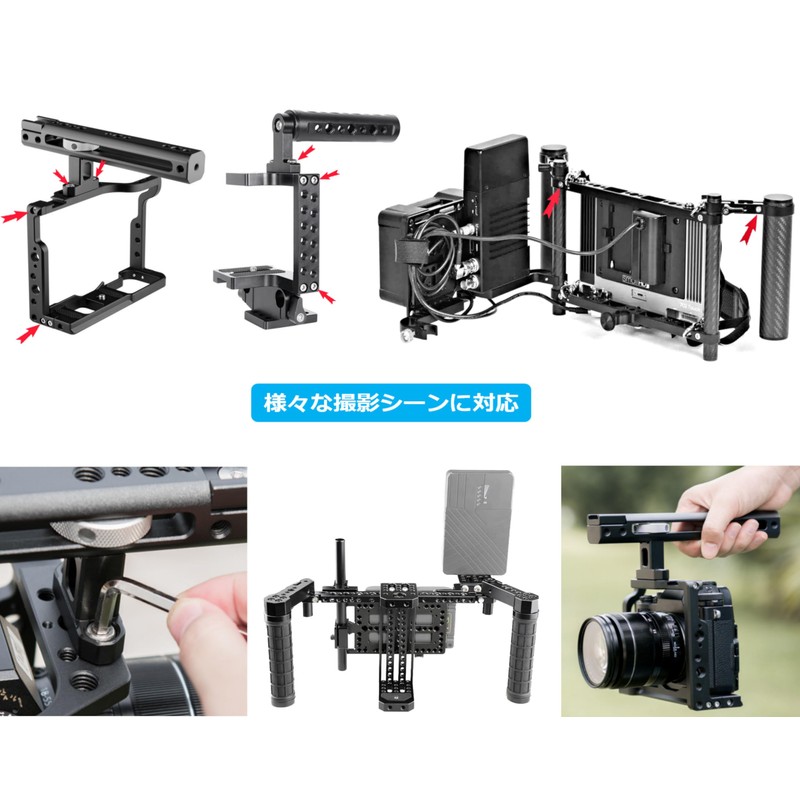 1/4" Screw Camera Screw Camera Accessories Quick Release Shooting Support