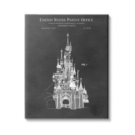 Stupell Industries Detailed Castle Diagram Chart Canvas Wall Art, Design by Karl Hronek