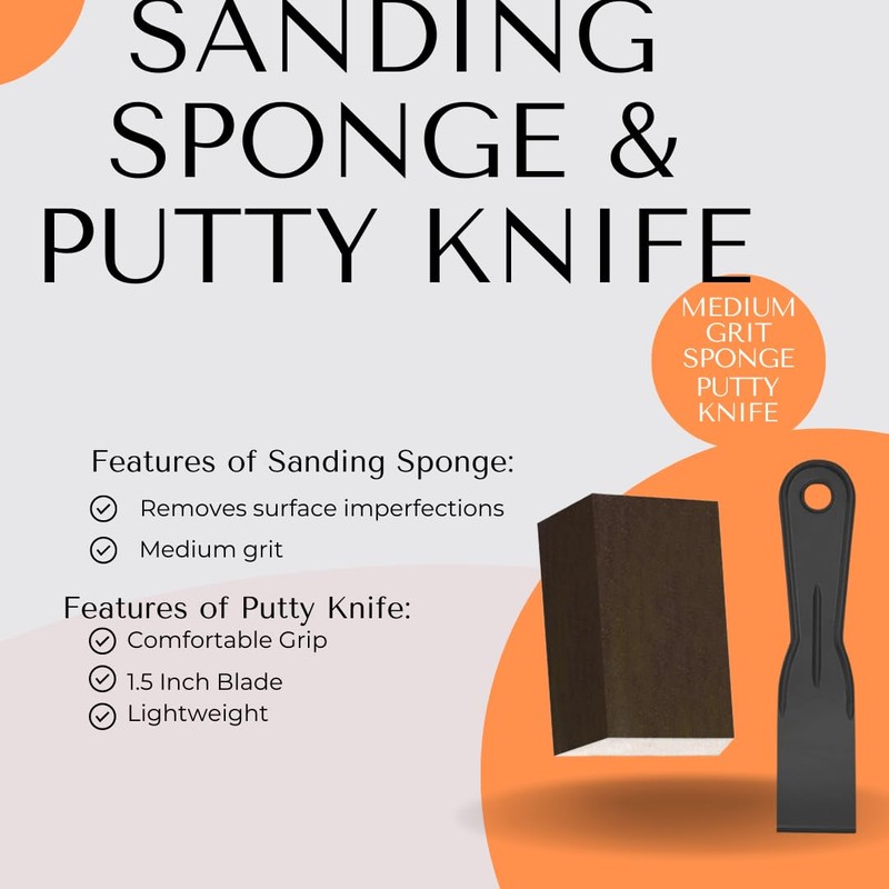Wood Putty Filler Kit Bundled with 16oz DAP Wood Filler,