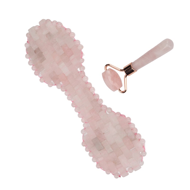 2pcs Jadestone Eye Pad Roller Set Reduce Dark Circles Promote