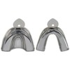 Metal Dental Impression Trays Set Solid Upper & Lower Regular