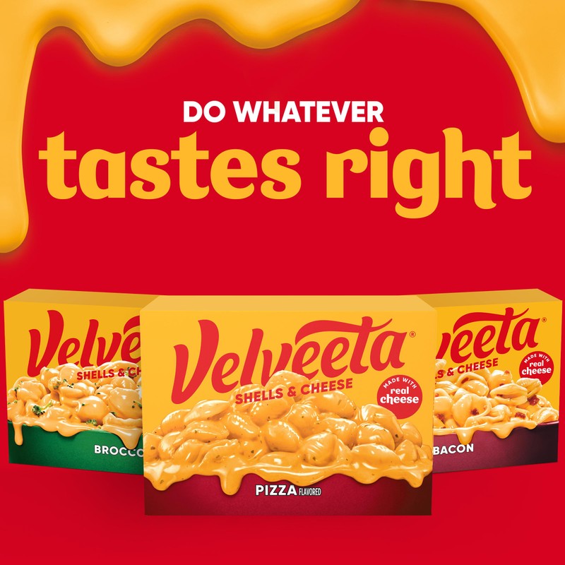 Velveeta Pizza Flavored Shells & Cheese with Shell Pasta, Cheese
