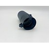 Matt Black Rolled Tip Exhaust 76mm Exit Fits 40mm -
