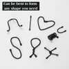 8PCS 18-Inch Silicone Cable Ties, Bendable Rubber Twist Ties, Reusable