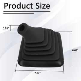 TXRXIZ Manual Shifter Boot Compatible with Ford F-250 F-350 F-450 F-550 Super Duty 1999-2007 6-Speed Transmission Shifter Boot, Gear Shift Lever Rubber Knob Boot, Replace F81Z7277BB F81Z-7277-BB